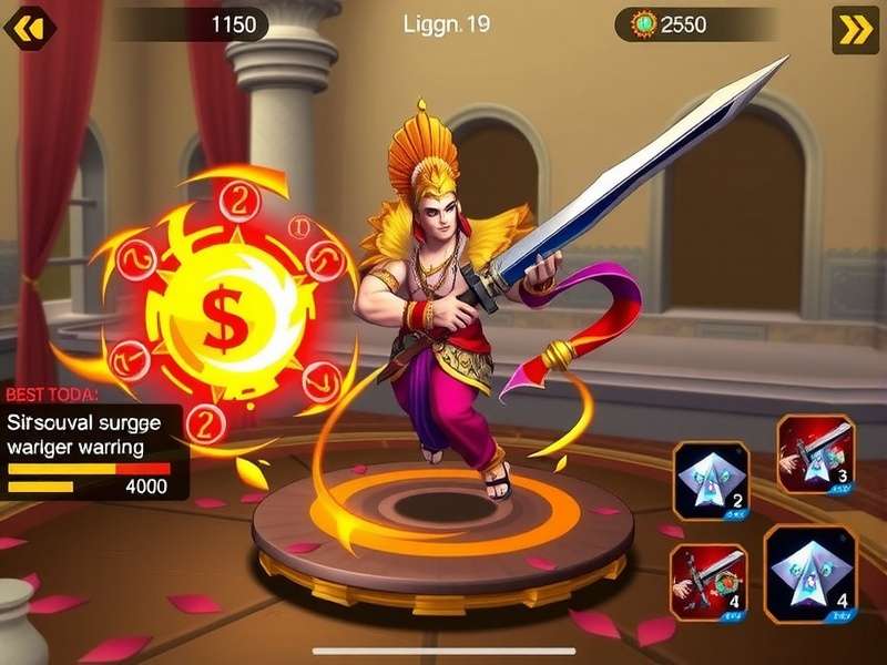 Saffron Surge Warrior gameplay screenshot